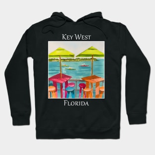 Key West Florida Umbrellas - WelshDesigns Hoodie